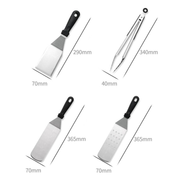 14st BBQ Set Grillverktygssats 8ST 8ST 8pcs