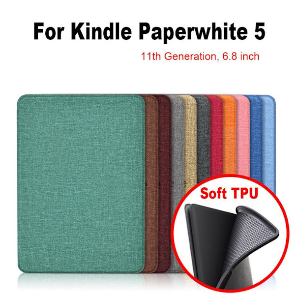6,8 tommer E-Reader Folio Cover 11th Gen Protective Shell SORT Black