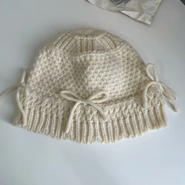 Strikkede Bucket Caps Damehuer SORT black