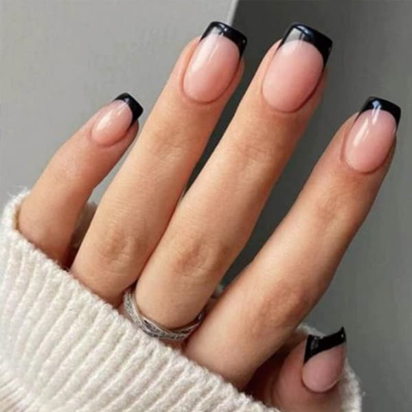 24st False Nails Short Square French