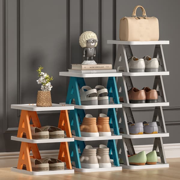 Stapelbar skohylla Skoförvaring Organizer ORANGE 2 LAYER 2 Orange 2 Layer-2 Layer