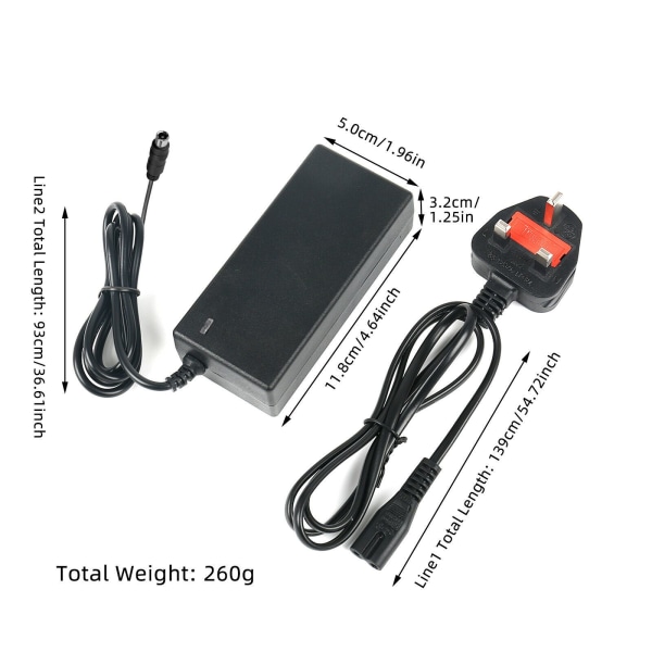 Elektrisk scooter Batterilader For Xiaomi M365/Pro EU-plugg