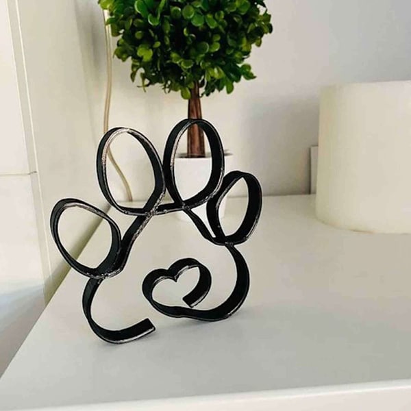 Abstrakt hundepynt Moderne dyreskulptur C C C