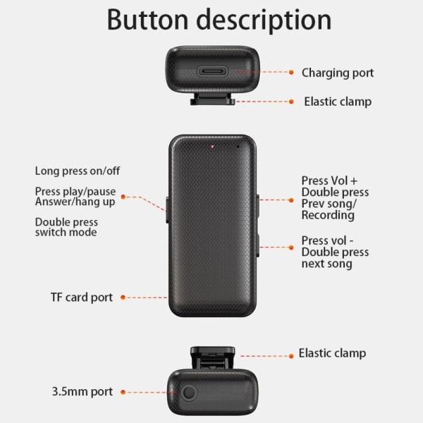 Bluetooth 5.0-modtager trådløs lydadapter håndfri