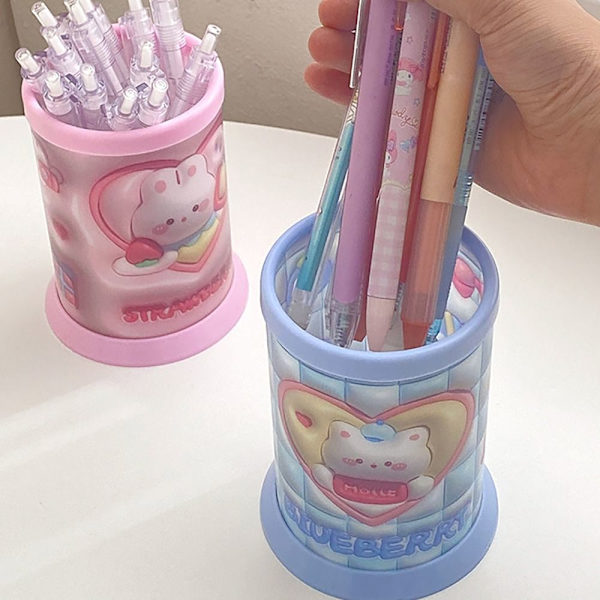 Sød blyantholder Pen opbevaringsboks PINK H H PINK H-H