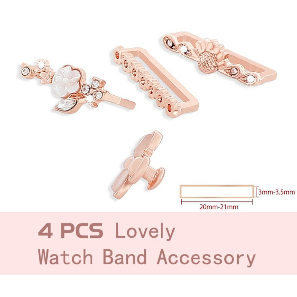 Watch Band Ornament Dekorativ Ring ROSE GULD Rose Gold