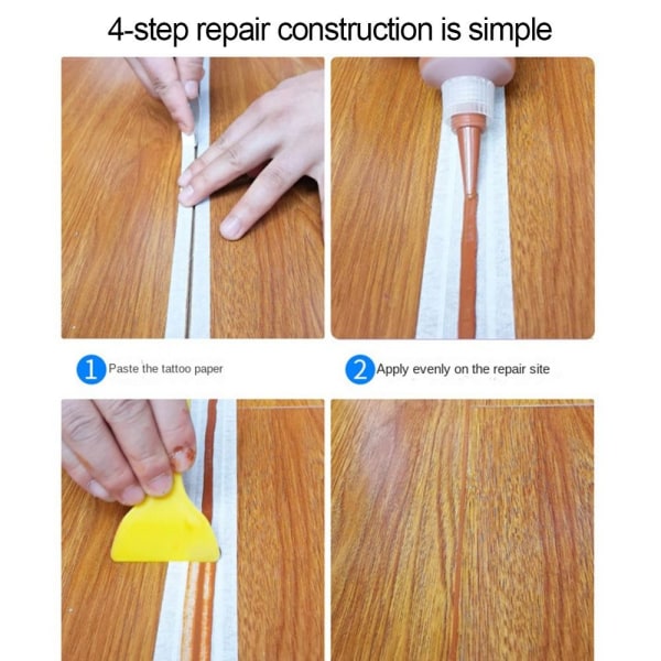 Reparera måla trägolvlim 3 3 3