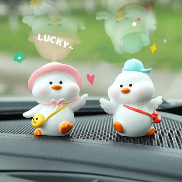 Happy Duck Car Ornament Bilinredningstillbehör E E E
