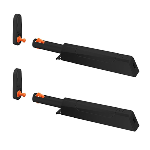 2stk Skapdør Sugedør Bouncer SORT black