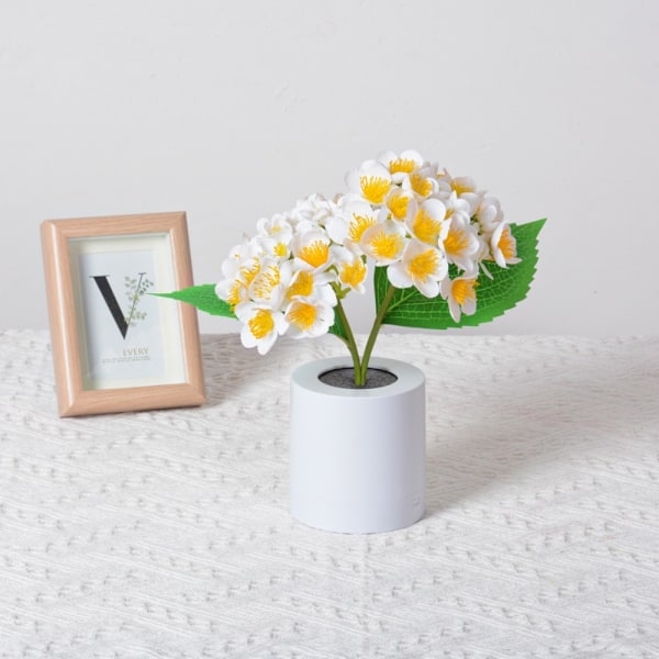Led Hydrangea Flower Lamp Pöytälamppu VALKOINEN 2 2 white 2-2