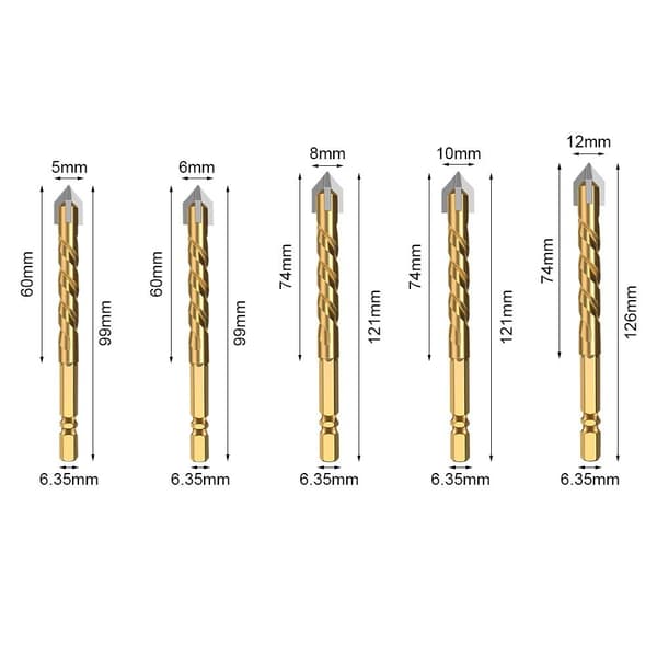 Drill Bits Triangle Bit Tool 12MM 12mm