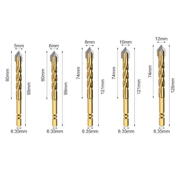 Poranterät Kolmioterätyökalu 10 mm 10mm