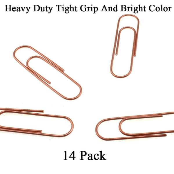 14 stk Bokmerker Papirklips Planner Clips