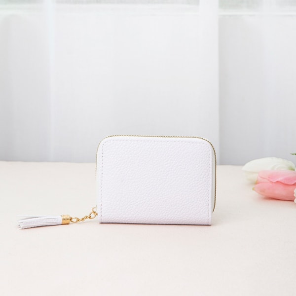 Tassel Wallet Clutch Kukkaro WHITE S white S