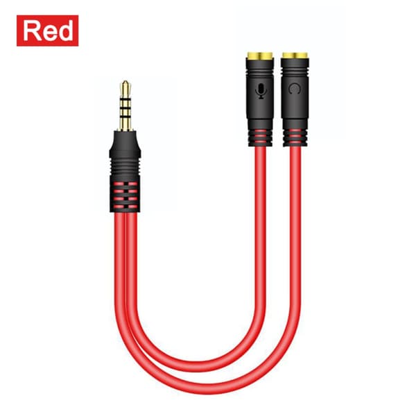 4 stk Lydkabel Audio Adapter Kabel RØD A A Red A-A
