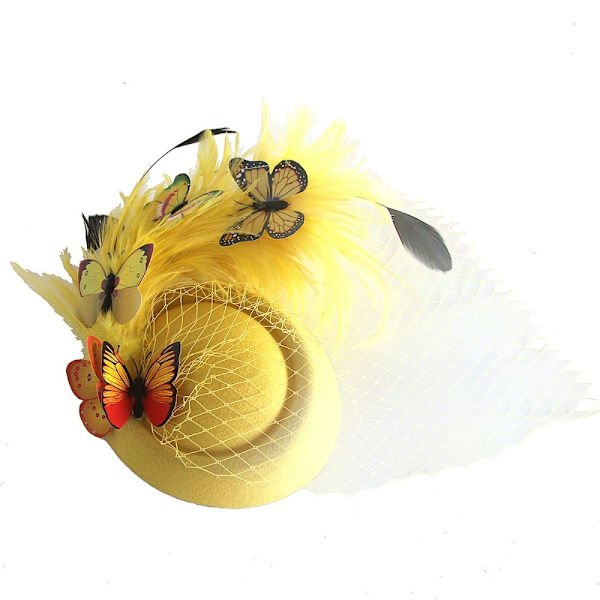 Pillbox Hattar Mesh Pannband GUL yellow