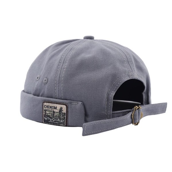 Docker-caps for menn, retro dome melon BLÅ blue