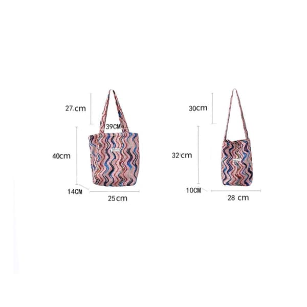 Håndtaske Regnbuefarve MULTICOLOR L multicolor L