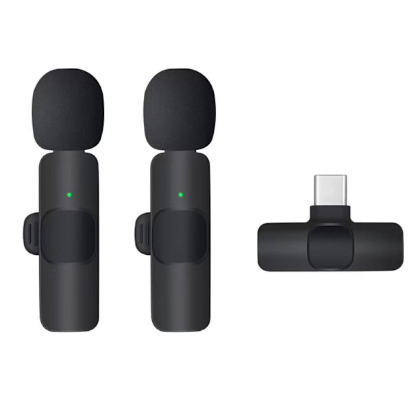 Trådlös Lavalier-mikrofon Audio Videoinspelning 2 2 2