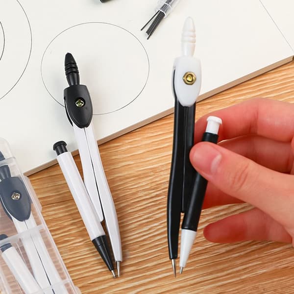 2kpl Tenttikompassi Matematiikkakompassi MUSTA Black