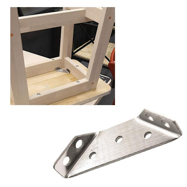 10stk Trapeziforme Vinkelbeslag Vinkel Hjørnebøjler Trekant 10PCS