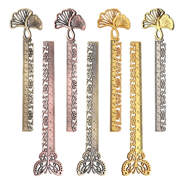 Vintage metalliviivain Suora viivain GOLD-B GOLD-B Gold-B