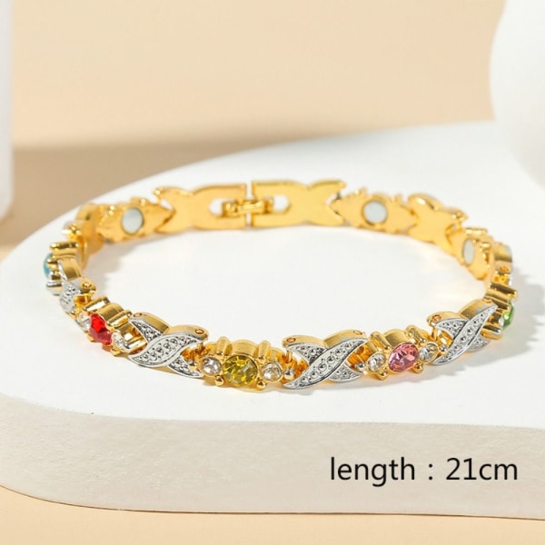 Magnetiske armbånd Menopause Genliving Armbånd MULTICOLORED #2 Multicolored #2 Gold Chain