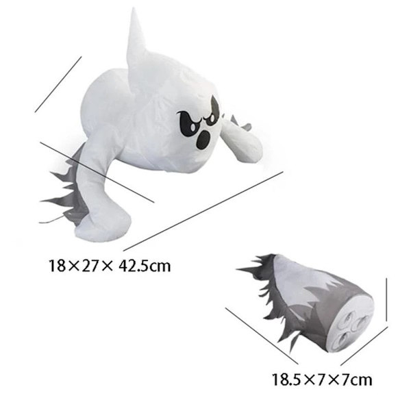 Halloween spöke vägg trasiga fönster dekoration