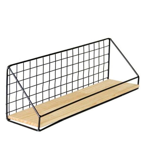 Wall Organizer Hylde Opbevaringsskab Organizer SORT Black S-rectangle-S-rectangle