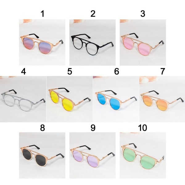 Søte innfatningsbriller Plysjdukkebriller 10 10 10