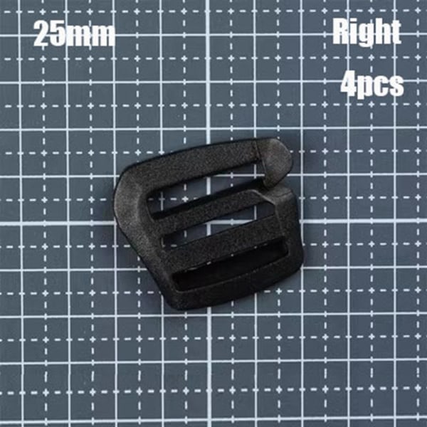 4 kpl Nauhahihna Solki Liukukiinnike 20MMLEFT LEFT 20mmLeft