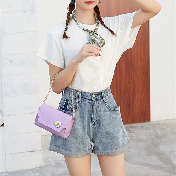 Liten Axelväska Sling Bag LILA purple