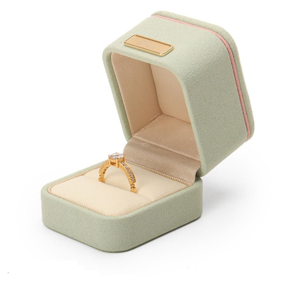Smyckeskrin Case GRÖN RINGBOX RINGBOX green Ring Box-Ring Box