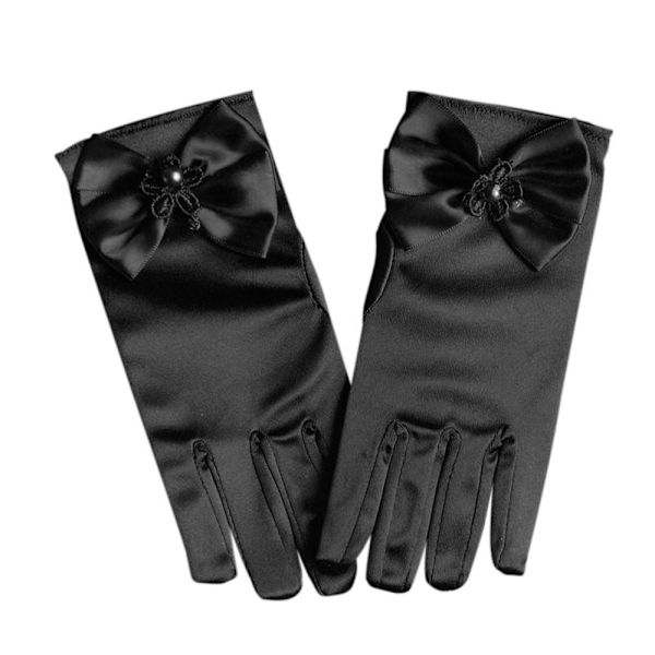 Prinsessehansker Helfingervotter SVART black