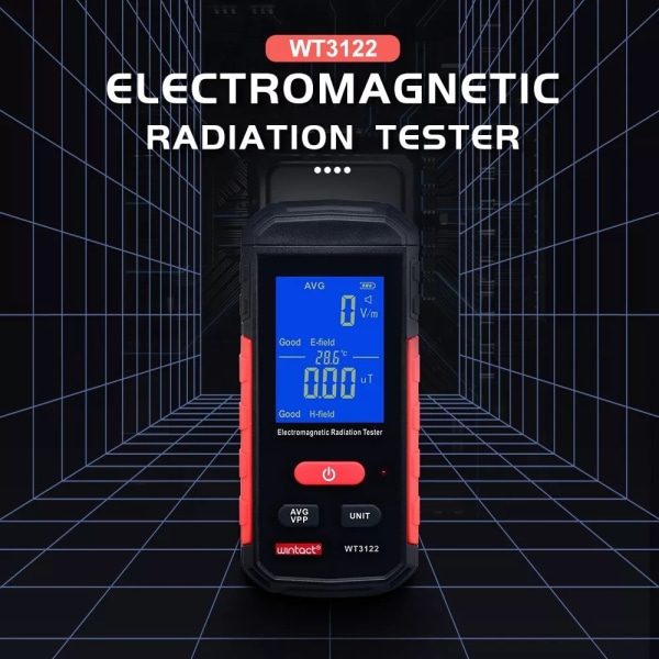 Elektromagnetisk strålningstestare EMF-detektor Digitalt fält