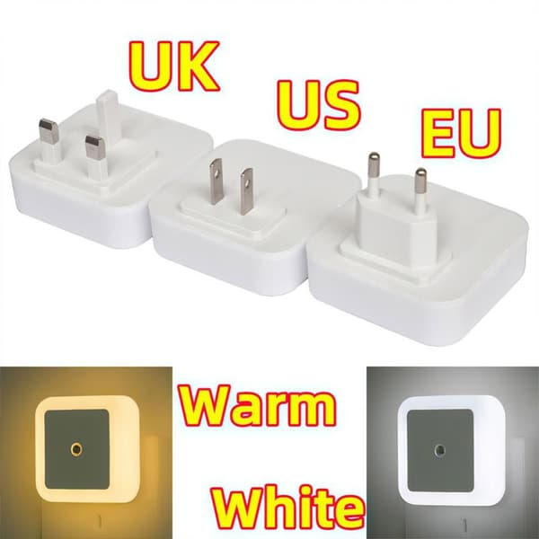 Nattlys Varmt lys HVIT EU EU White