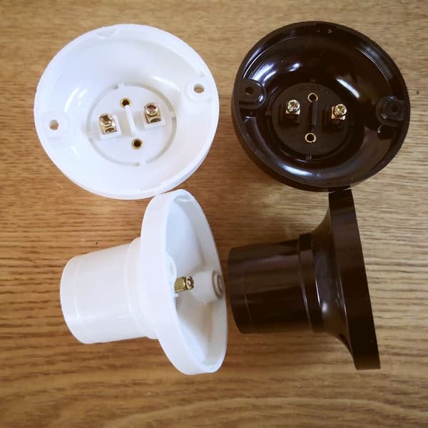 Led Glödlampshållare Glödlampssockel VIT white
