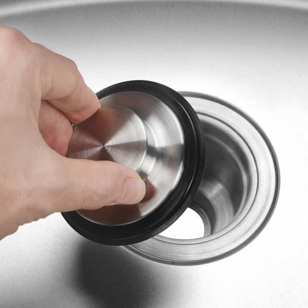 Vannvaskplugg Badekarstopper SØLV silver