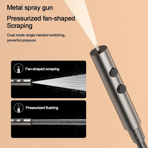Dusjhode Vannbesparende sprinkler GRÅ grey