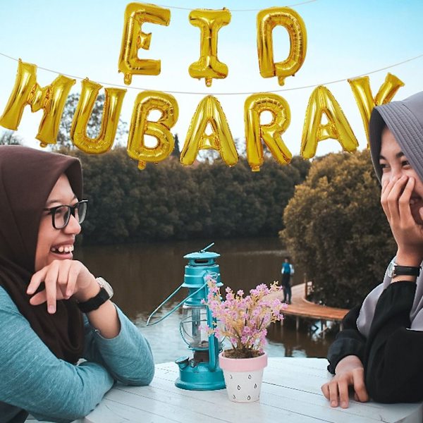 Eid Mubarak -kirjaimet, Folioballoonit, ROSE GOLD