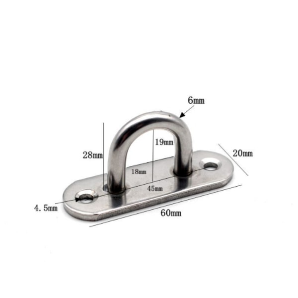 5 stk. Loftsskrue Loftskrog 5 STK-6MM 5 STK-6MM 5pcs-6mm