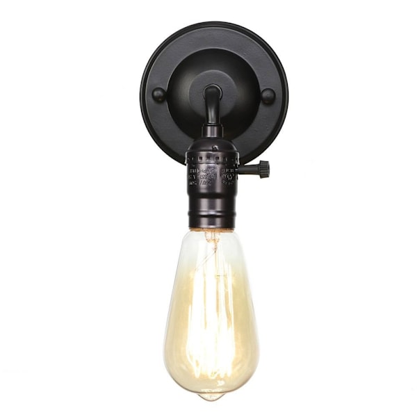 Rustik lampetlampe væglampe tråd metalbur C (PÆRE MEDFØLGER IKKE) C(Bulb not included)