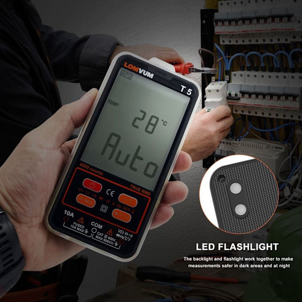 Digital Multimeter Strömspänningstestare Ultratunn NCV Smart