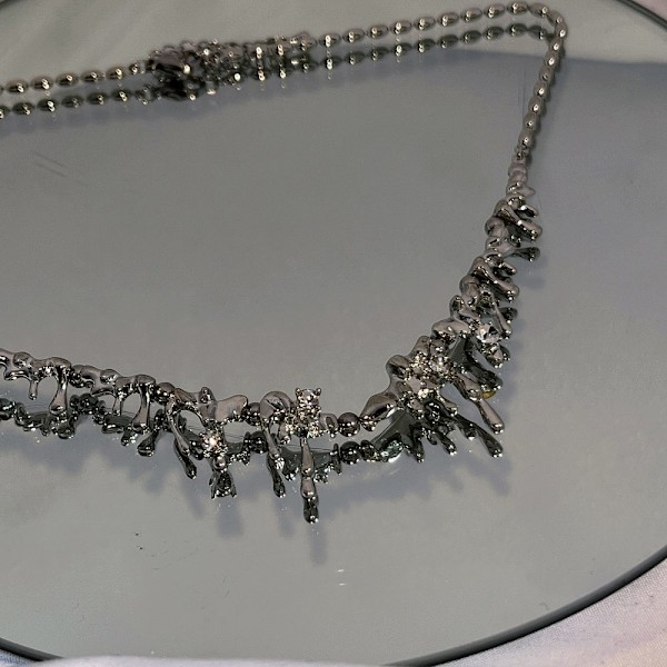 Chokers Halsband Dam Halsband Nyckelbenskedja