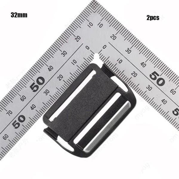 2 stk. webbing stropp spenne glidefeste 38MM 38mm