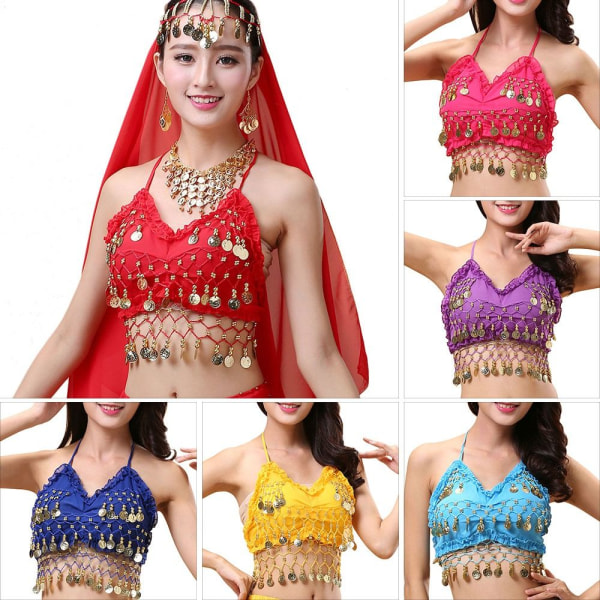 Belly Dance Bra Performance Top ROSE RED Rose red