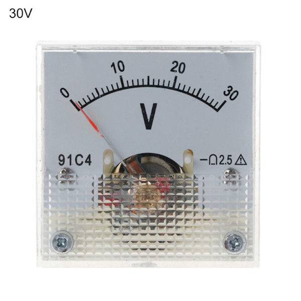 DC Voltmeter Analog Panelmätare 0-30V 0-30V 0-30V