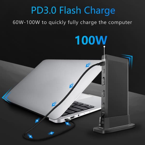 13 i 1 Typ C HUB USB-C Splitter Dock Station