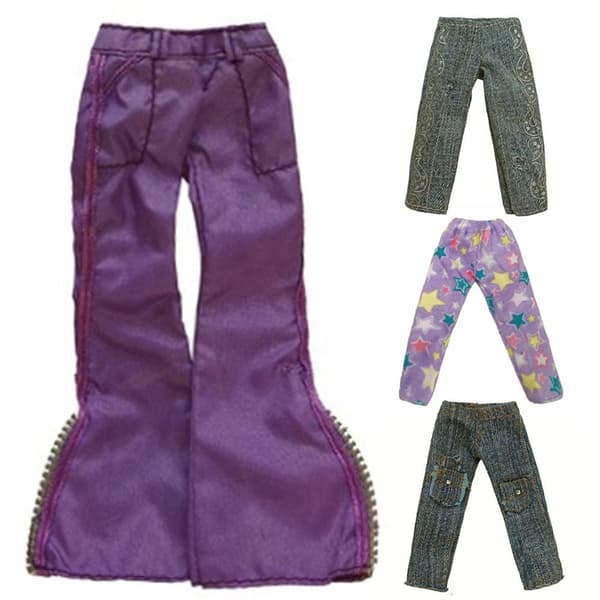 Blommiga Jeans Läderbyxor 2 2 2