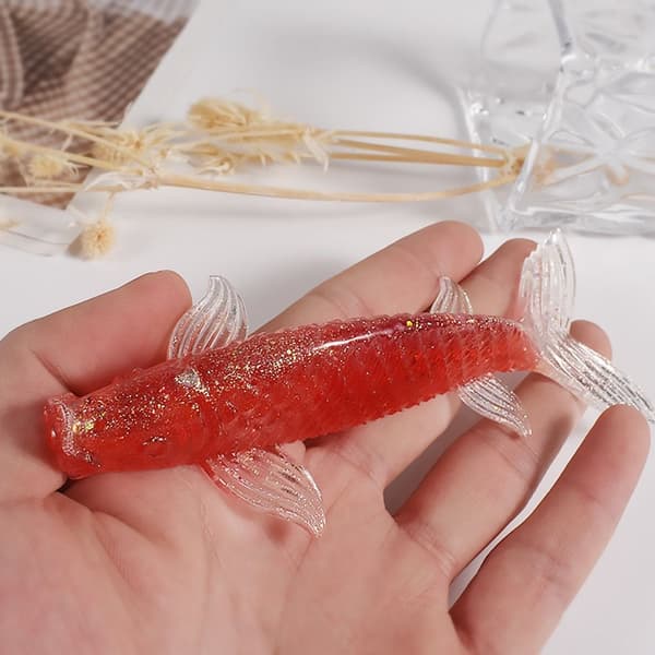 3D Lucky Koi Fish Silikonform Stor Gullfiskform STOR large